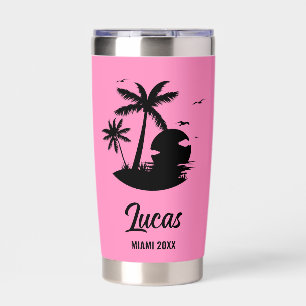 Custom Travel Beach Vacation Girls Family Trip Insulated Tumbler