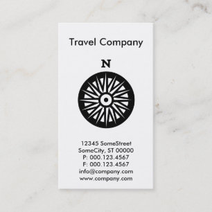 custom travel company business card