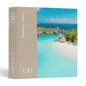 Custom Travel Itinerary Binder Travel Company Logo
