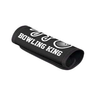 Custom travel luggage handle wrap for bowling bag