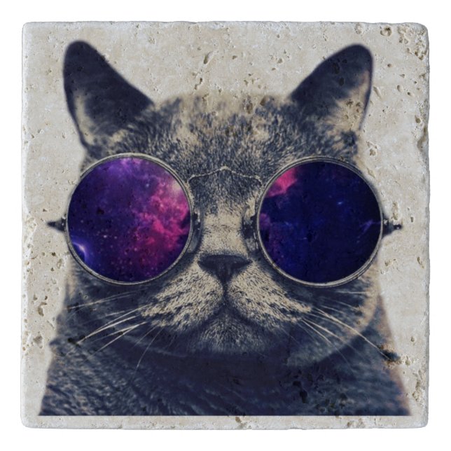 Custom Travertine Stone Trivet (Front)