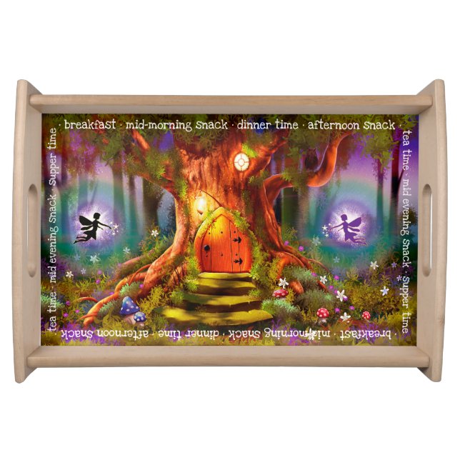 Custom tray Magic Fairy Tree serving tray (Front)