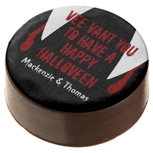 Custom Treat Halloween Funny Vampire Party Chocolate Covered Oreo