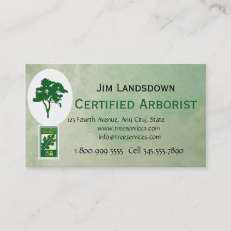 Custom Tree Arborist Business Card