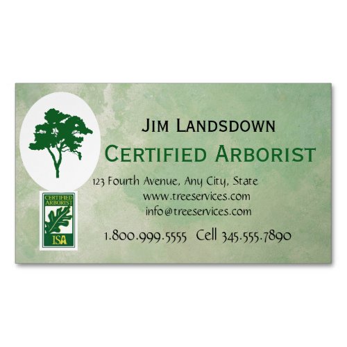 Custom Tree Arborist Landscape   Business Card Magnet