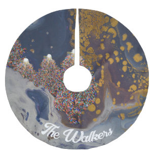 Custom Tree Skirt, Brushed Polyester Brushed Polyester Tree Skirt