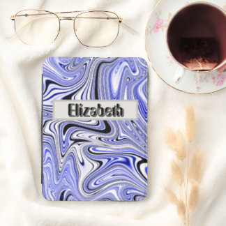 Custom Trendy Aesthetic Red Marble Swirl Pattern Kindle Cover