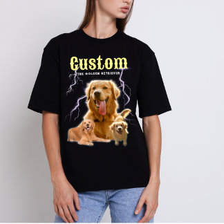 Custom Trendy Bootleg Personalized Dog Photo 90s Sweatshirt