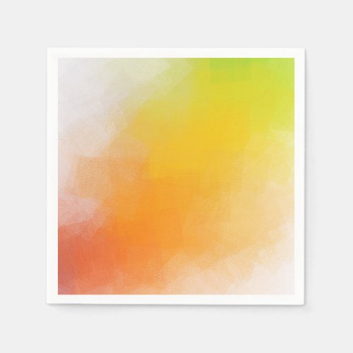 Custom Trendy Bright Colors Abstract Art Blank Napkins