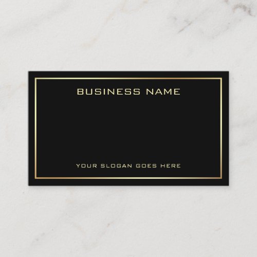 Custom Trendy Elegant Modern Template Black Gold Business Card