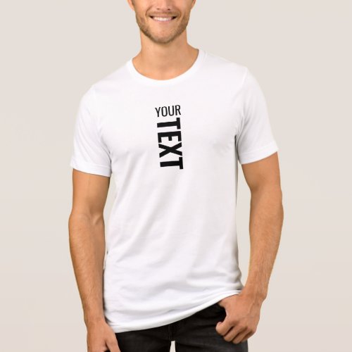 Custom Trendy Modern Template Mens Tri Blend White Tri_Blend Shirt