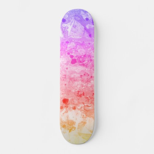 Custom Trendy Pink Blue Purple Green Modern Skateboard