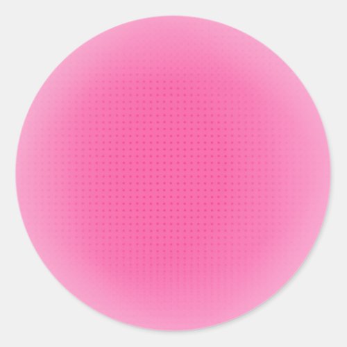 Custom Trendy Pink Color Elegant Blank Template Classic Round Sticker