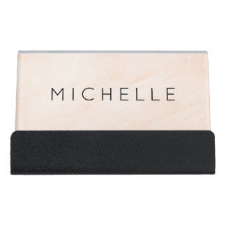 Custom Trendy Professional Modern and Simple Desk Business Card Holder