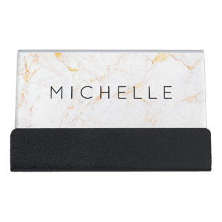Custom Trendy Professional Modern and Simple Desk Business Card Holder