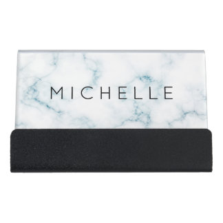 Custom Trendy Professional Modern and Simple Desk Business Card Holder