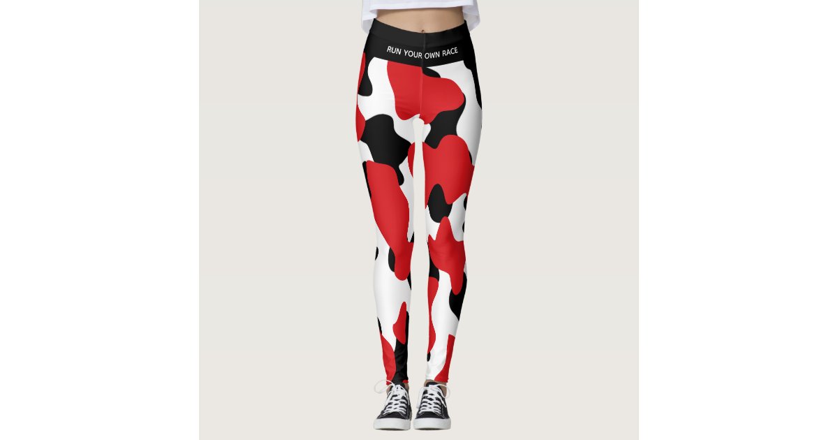 HDE Trendy Design Workout Leggings Fun Fashion Graphic Printed Cute  Patterns Buffalo Plaid M 