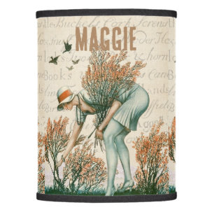 Custom trendy vintage Alice wonderland retro brown Lamp Shade