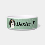 Custom Tri Cavalier King Charles Spaniel     Bowl