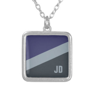 Custom Tri-Color custom monogram necklace