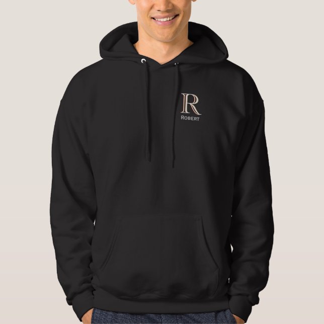 Custom Tri-Color Monogram Name Hoodie (Front)