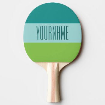 Custom Tri-color Ping Pong Paddle by PizzaRiia at Zazzle
