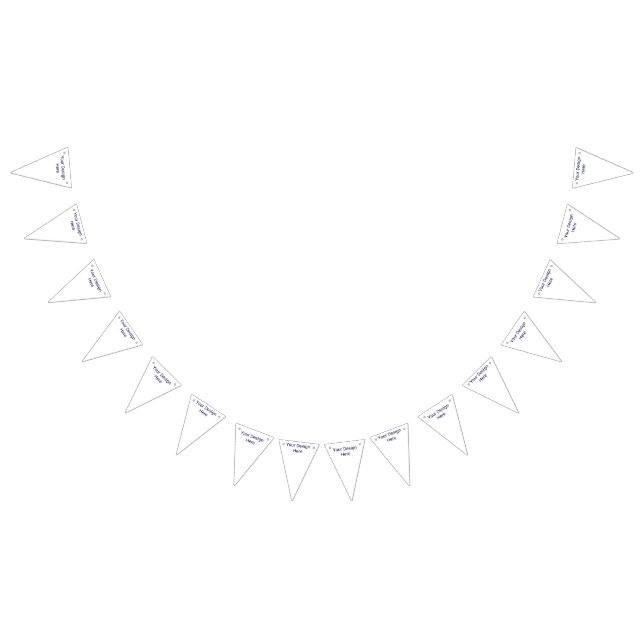 Custom Triangle Party Bunting Banner (All)