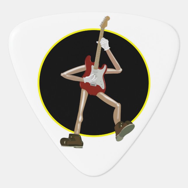 Custom triangular guitar picks (Front)