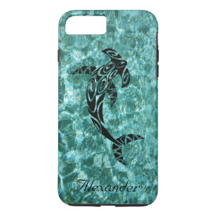Custom Tribal Hammerhead Shark Illustration iPhone 8 Plus/7 Plus Case