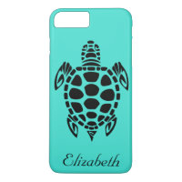 Custom Tribal Sea Turtle Turquoise