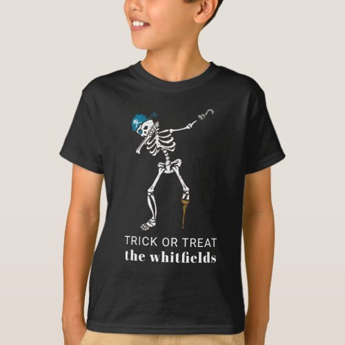 Custom Trick or Treat Halloween Dabbing Pirate T_Shirt
