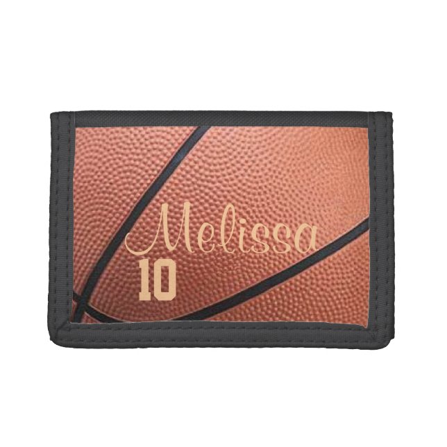 Custom Trifold Basketball Wallet (Front)