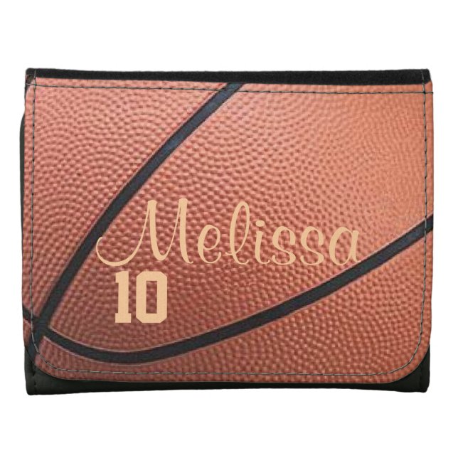 Custom Trifold Basketball Wallet (Front)