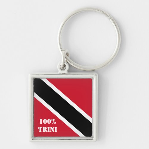 Custom Trinidad and Tobago Flag Keychain