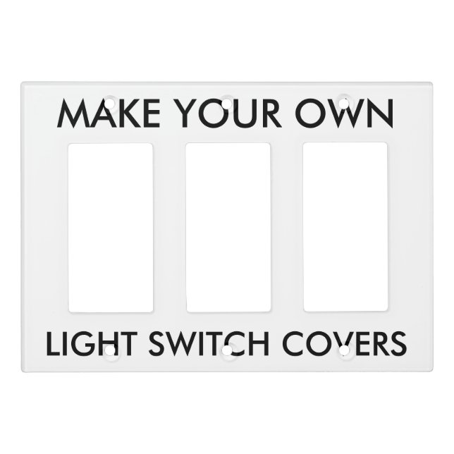 Custom Triple Rocker Surround Light Switch Cover (Front)