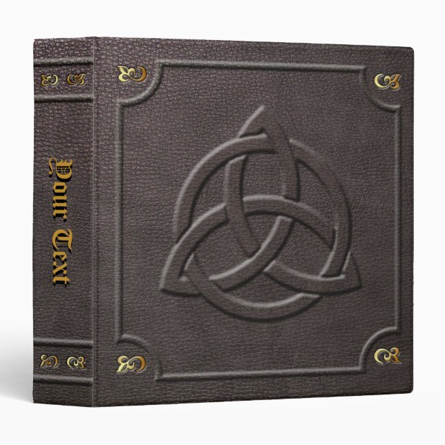 Custom Triquetra Book of Shadows Binder (Front/Spine)
