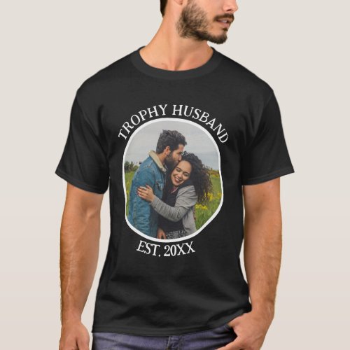 Custom Trophy Husband Valentines Day Photo T_Shirt