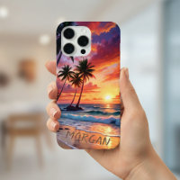 Custom Tropical Beach Sunset | Coastal Art