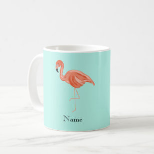 Custom Tropical Flamingo Coffee Mug