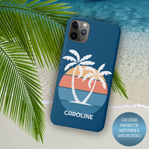 Custom Tropical Island Beach Ocean Sunset iPhone 11 Pro Max Case