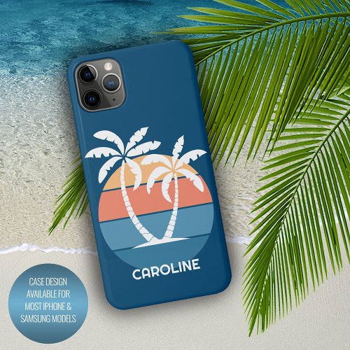 Custom Tropical Island Beach Ocean Sunset iPhone 11Pro Max Case