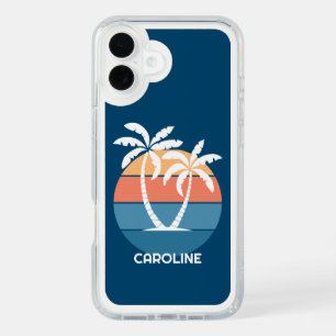 Custom Tropical Island Beach Ocean Sunset iPhone 16 Plus Case