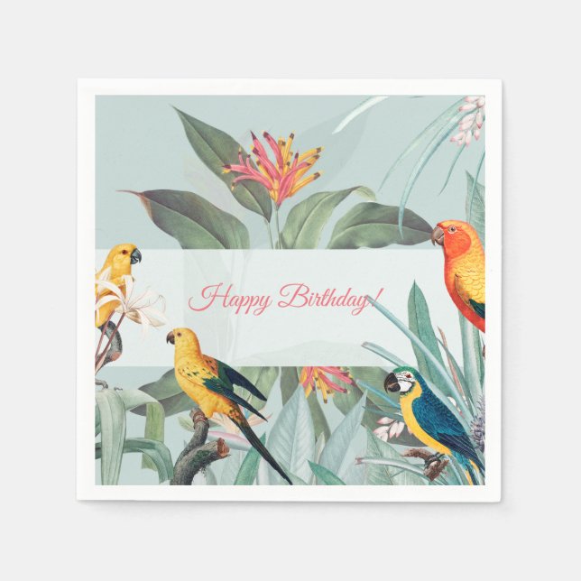 Custom Tropical Napkins (Front)