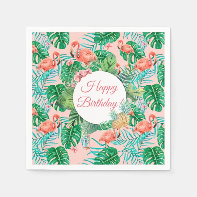 Custom Tropical Napkins (Front)