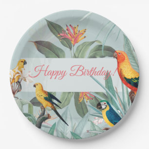 Custom Tropical Paper Plates