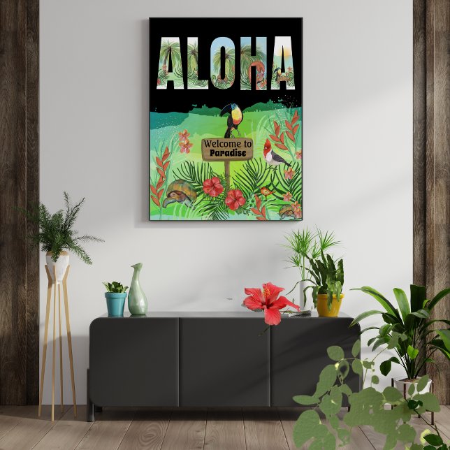 Custom Tropical Paradise Event & Birthday  Foam Board (Creator Uploaded)