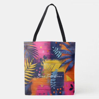 Custom : Tropical Sunset Personalized Tote