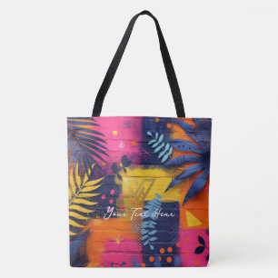 Custom : Tropical Sunset Personalized Tote Bag