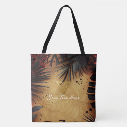 Custom  Tropical Twilight Personalized Tote Tote Bag