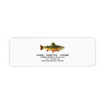 Custom Trout Fisherman's Label